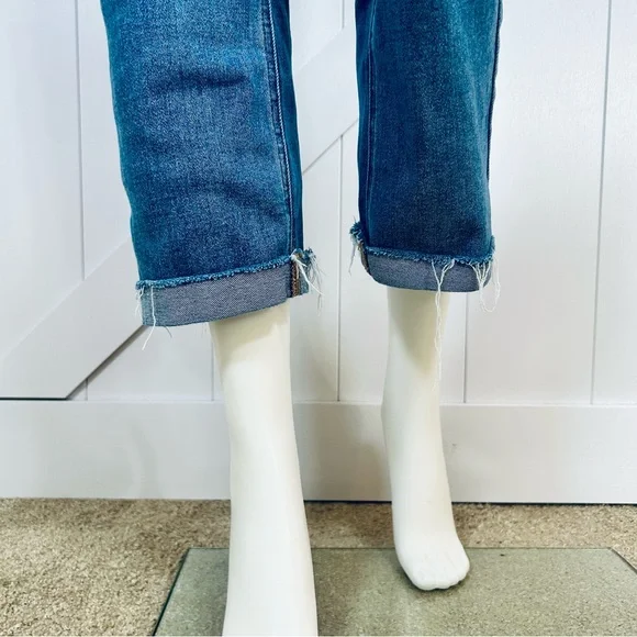 RISEN High Rise Button Fly Ankle Straight Leg. Size 5 /27” - Picture 13 of 16